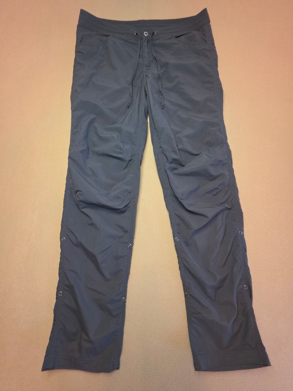 ExOfficio Insect Shield Roll-Up-Convertible Women's Hiking Pants Gray Sz 6